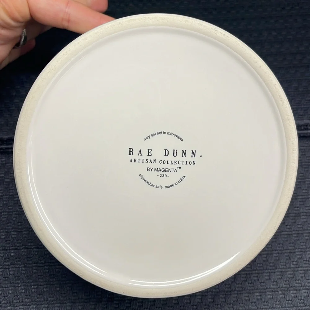 Rae Dunn Dog Bowl Chow Down Puppy Food Dish Pets